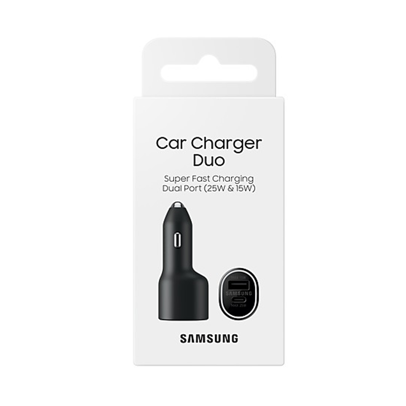 Samsung EP-L4020NBEGWW Car Fast Charger USB-C & USB-A - 40W - Black