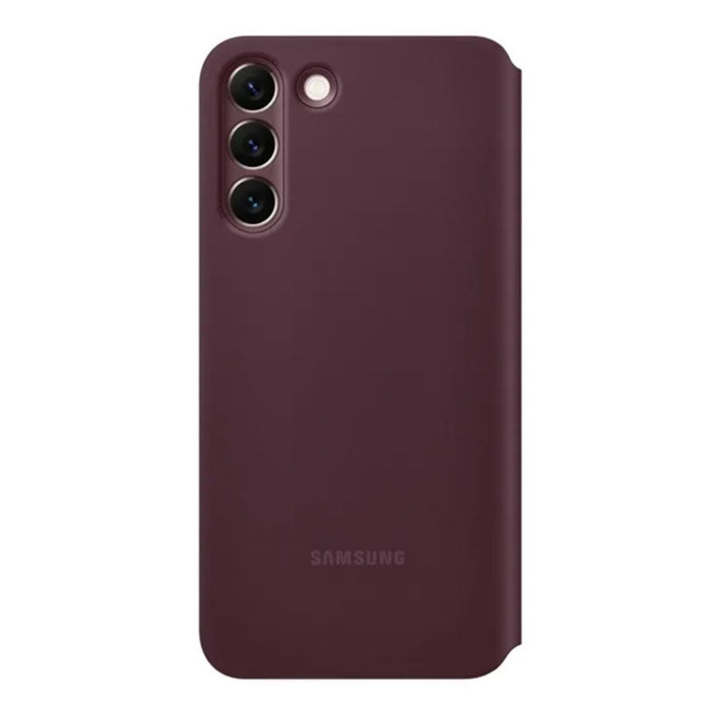 Samsung S22 Plus Cover Clear View - Dark Red