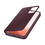 Samsung S22 Plus Cover Clear View - Dark Red
