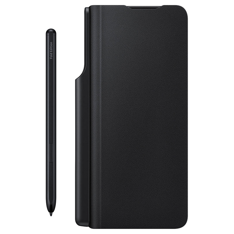 Samsung Z Fold 3 Flip Cover With Pen - Black