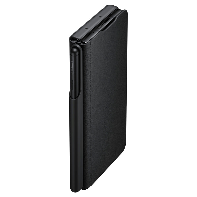 Samsung Z Fold 3 Flip Cover With Pen - Black