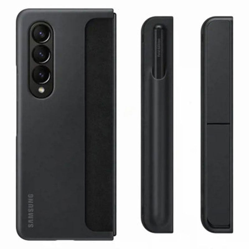Samsung Z Fold 4 Flip Cover With Pen & Charger - Black