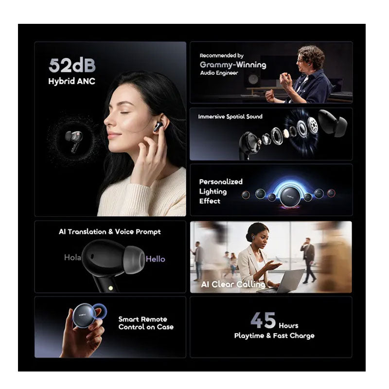 اورايمو ايربودز SpaceBuds 2 مع إلغاء ضوضاء ذكي  بالذكاء الاصطناعي - OTW-631