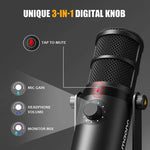 ماونو ميكروفون PD400X ديناميكي بمنفذي USB/XLR – أسود