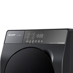 Sharp K-PRO Front Load Washing Machine 10 Kg, J-Tech Inverter, Steam, Dark Grey – ES-FS104KLE-G