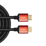 Sia PVC Braided Cable HDMI To HDMI 4K , 5M , SIAHD013R - Red