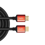 Sia PVC Braided Cable HDMI To HDMI 4K , 3M , SIHD012R - Red