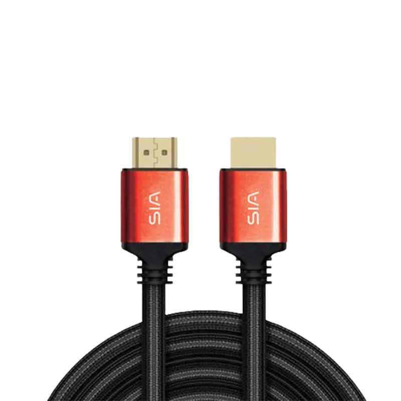Sia PVC Braided Cable HDMI To HDMI 4K , 3M , SIHD012R - Red