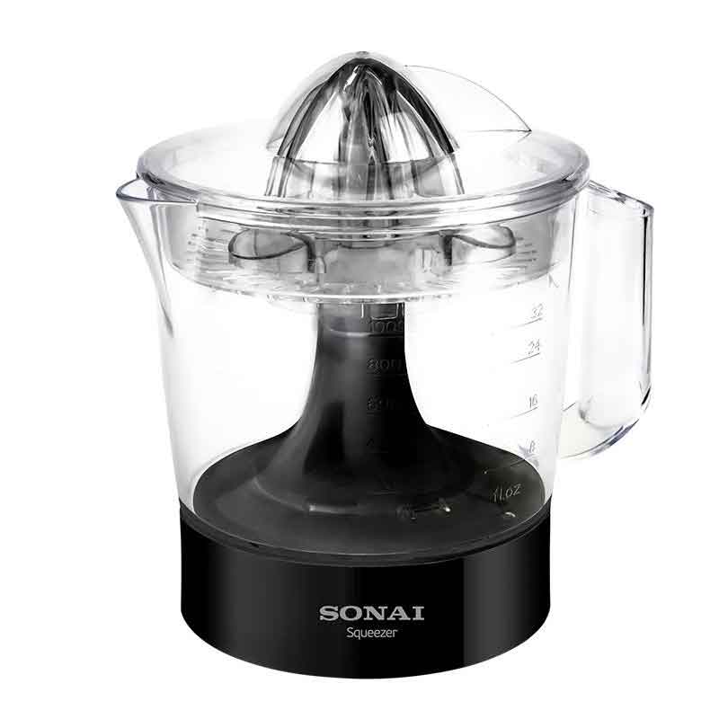 Sonai Citrus Juicer Squeezer, 30Watt 1 Liter , MAR-755 - Black