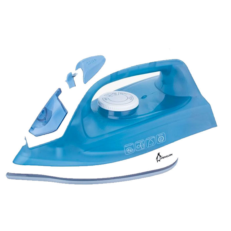 Penguin , Electric Iron, Ceramic Sole , 2600 Watts , BABY Blue
