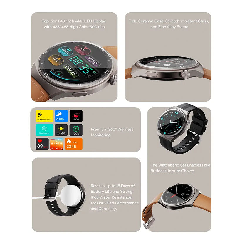 Aukey , SmartWatch 2 ultra , SW-2U - Grey
