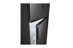 ثلاجة LG نوفروست 450 لتر، ديجيتال إنفرتر، فريزر علوي - أسود، GTF452SSAN