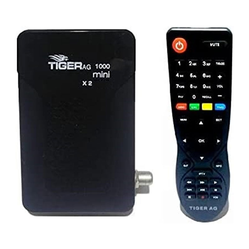 Tiger Mini X2 1000 Satellite Receiver, FHD - Black