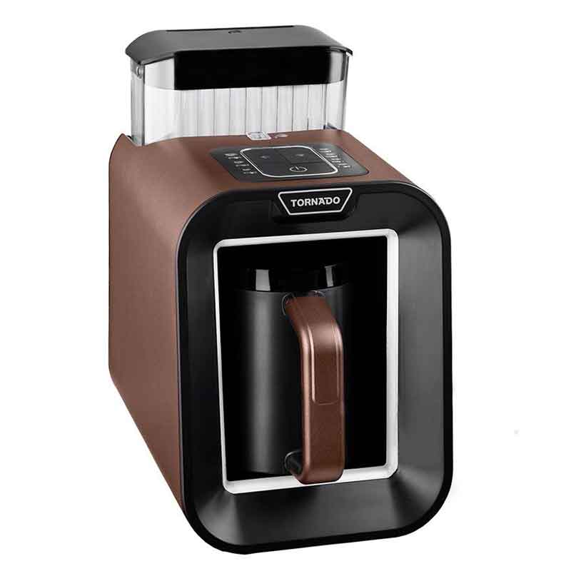 Tornado Automatic Turkish Coffee Maker 330ml , Brown x Black Water Tank -TCME-100S-PRO