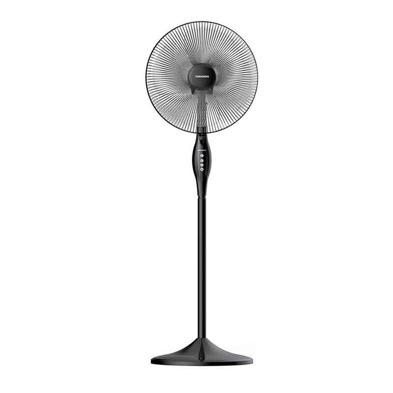 Tornado Stand Fan 16 Inch 4 Blades , Black  - TSF-16W