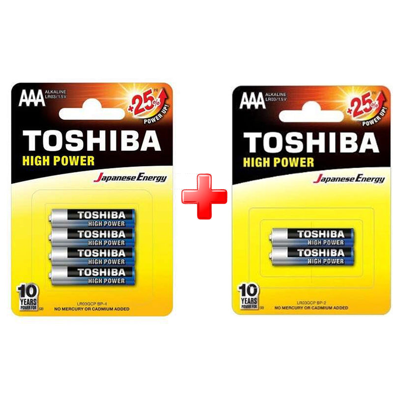 Toshiba Battery (AAA) High Power (BP4+BP2) 