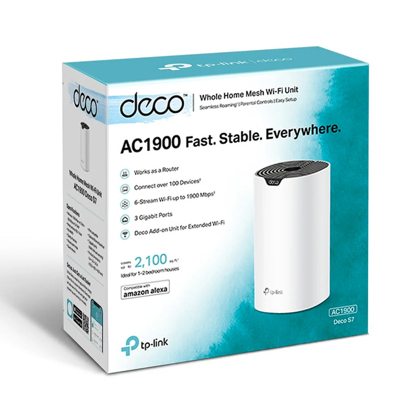 Tp-Link Deco S7 (1 Pack) AC1900 Whole Home Mesh Wi-Fi System