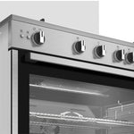 Ariston , gas cooker , 5 burners , 90 cm , cast iron supports , full safety , grill , fan , ARR9GGF23127XJA - silver
