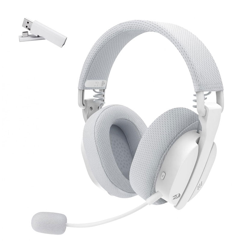 Redragon , Wireless Gaming Headset , H888W , Tri-Mode Gaming Headphones , 168G Light - White
