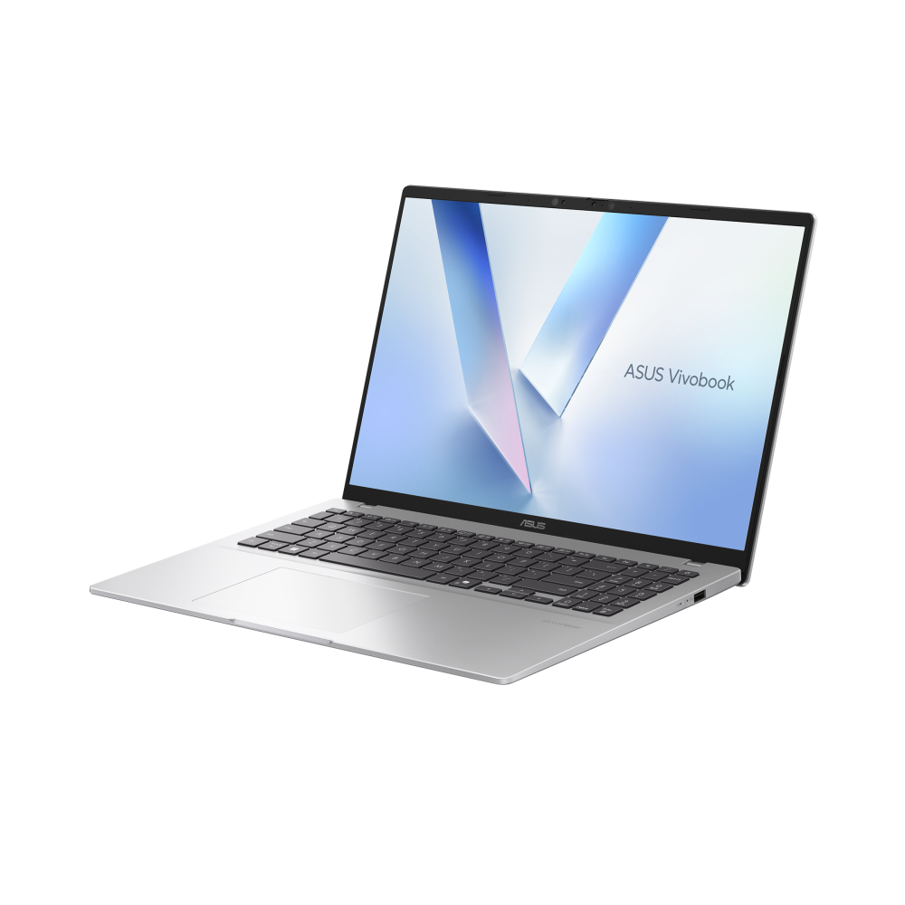 لابتوب ASUS Vivobook 16، Ryzen AI 5 330، رام 16GB، SSD 512GB، شاشة 16" WUXGA، Windows 11، موديل M1607KA-MB155W، فضي Cool Silver