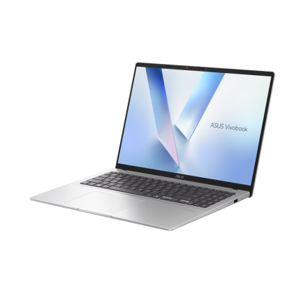 لابتوب ASUS Vivobook 16 – معالج Qualcomm Snapdragon® X X1-26-100، ذاكرة 16 جيجابايت، سعة 512 جيجابايت SSD، بطاقة Qualcomm® Adreno™ GPU، شاشة 16 بوصة WUXGA، ويندوز 11، فضي (X1607QA-MB155W)