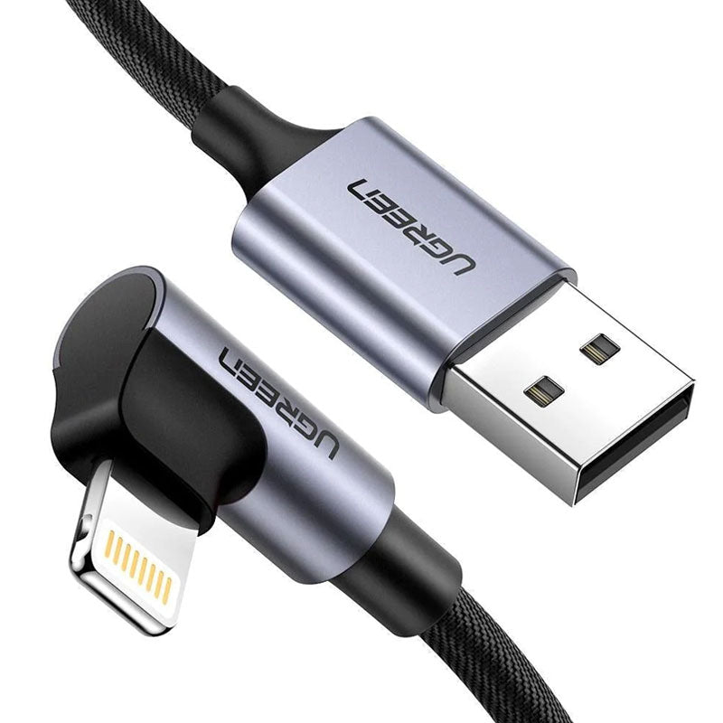 UGREEN ANGLE MFI Lightning Cable - 1M - Black