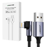 UGREEN ANGLE MFI Lightning Cable - 1M - Black