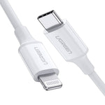 Ugreen US171 MFi USB-C to Lightning Charging Cable - 1M - White