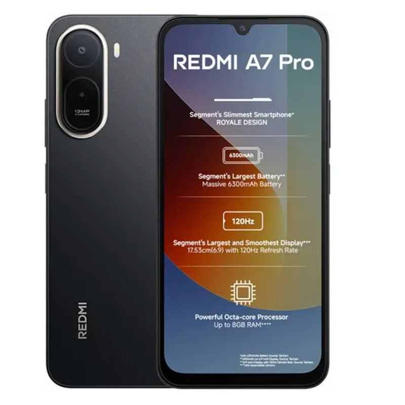 MI Rremi , A7 PRO , 64GB , 4GB RAM - Black
