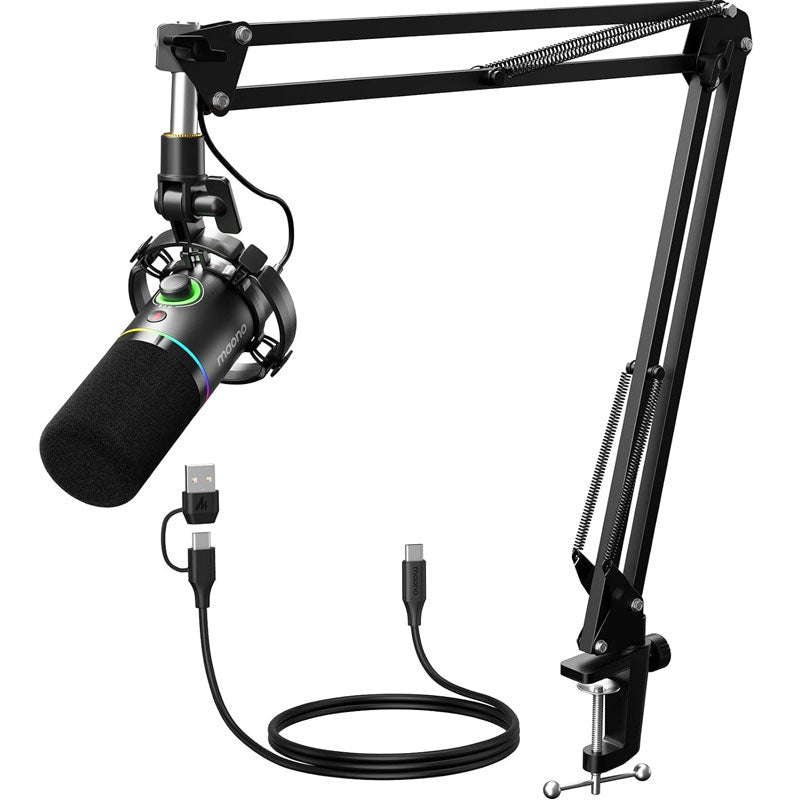 ماونو ميكروفون ديناميكي PD200XS USB/XLR مع حامل