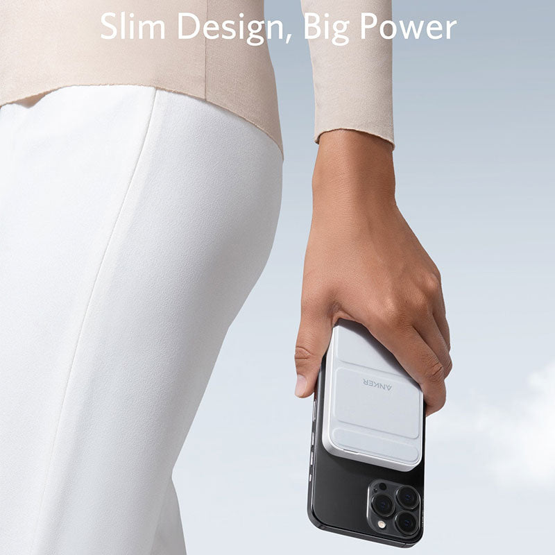 Anker Power Bank Wireless Core Magnetic With Bracket A1611H31 - White