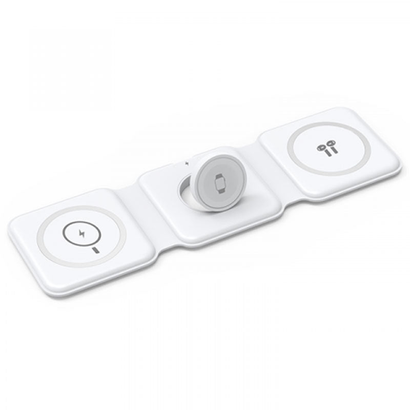 WIWU M6 Magnetic Wireless Charger 3-IN-1 Power Air - White