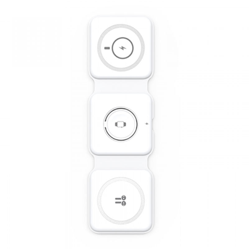 WIWU M6 Magnetic Wireless Charger 3-IN-1 Power Air - White