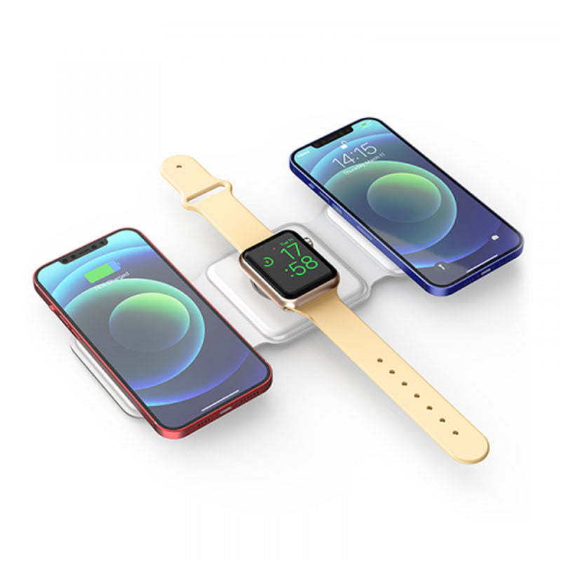 WIWU M6 Magnetic Wireless Charger 3-IN-1 Power Air - White