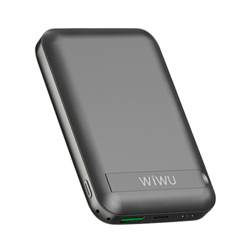 WIWU Power Bank Magnetic 10000mAh Wireless Snap Cube - Black