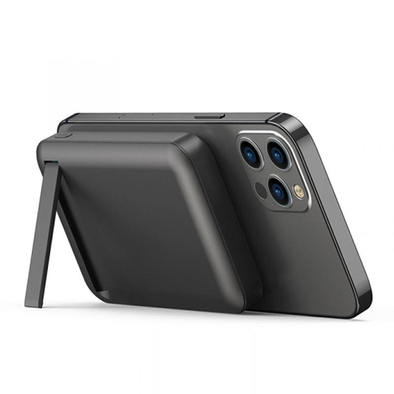 WIWU Power Bank Magnetic 10000mAh Wireless Snap Cube - Black