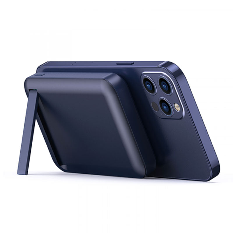 WIWU Power Bank Magnetic 10000mAh Wireless Snap Cube - Blue