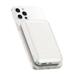WIWU Power Bank Magnetic 10000mAh Wireless Snap Cube - White