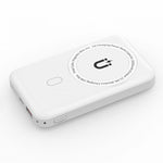 WIWU Power Bank Magnetic 10000mAh Wireless Snap Cube - White