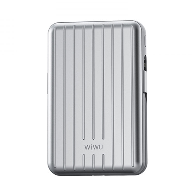 WIWU Trunk Series Power Bank Magnetic Wireless 5000mAh 15W - Silver