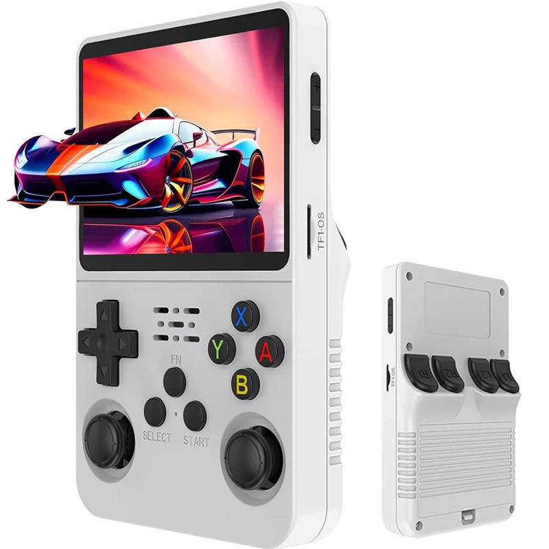 Linux Retro , Handheld Gaming Console Undefined , 64 GB , Undefined , R36S - White
