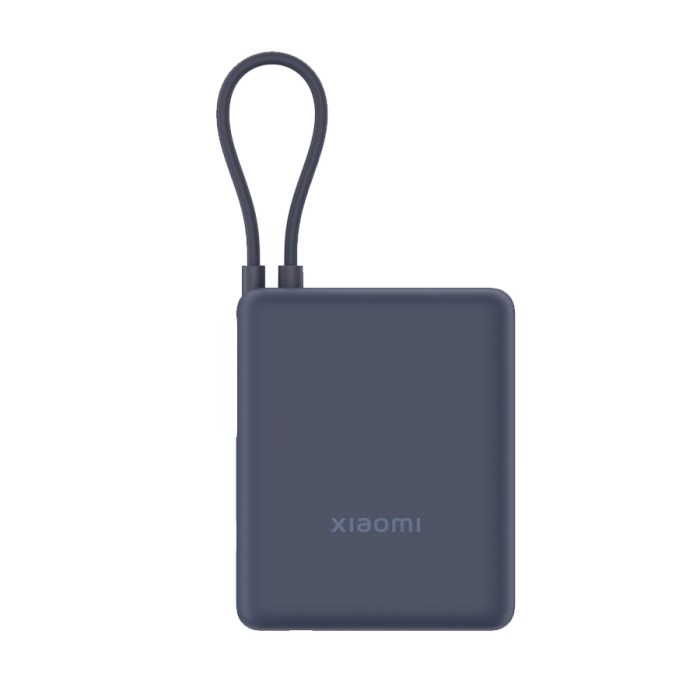 باور بانك Xiaomi بسعة 10000 مللي أمبير، شحن سريع 33 واط مع كابل مدمج