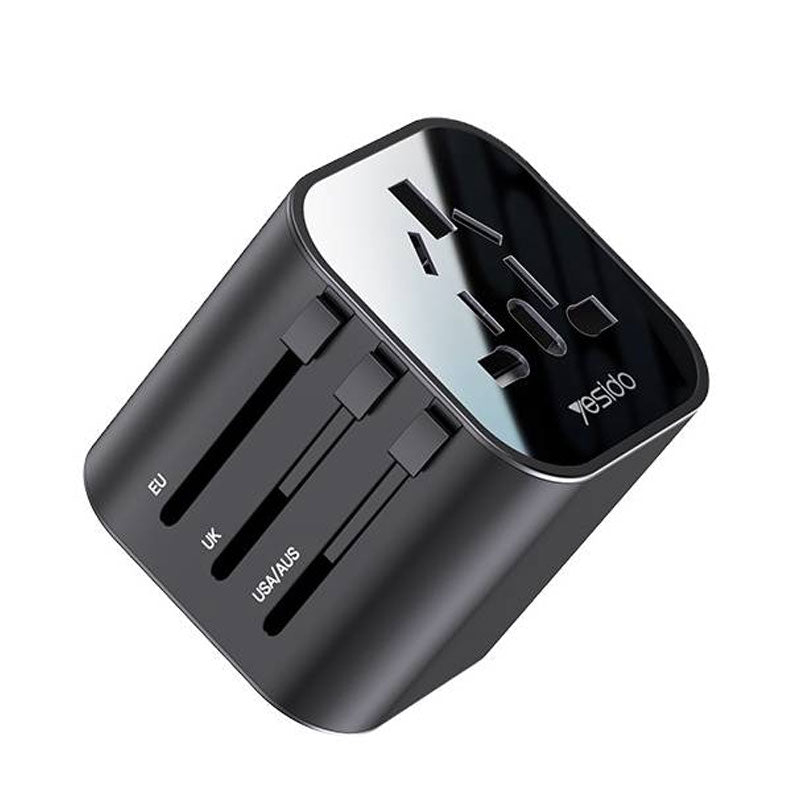 Yesido MC09 4 in 1 Charger Adapter - Black