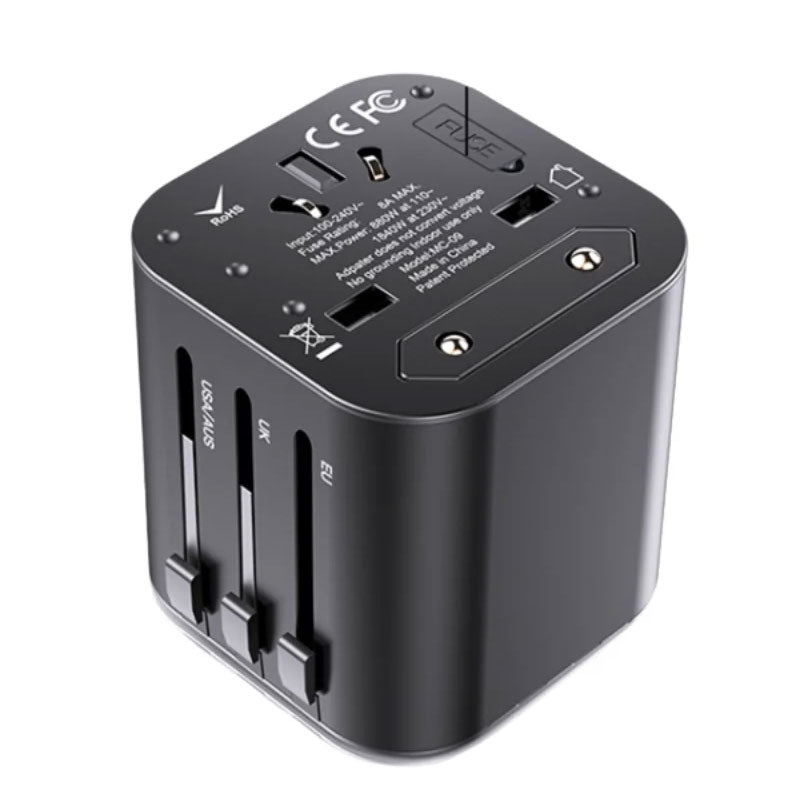 Yesido MC09 4 in 1 Charger Adapter - Black