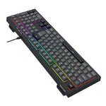 Redragon , K518 , CRUX RGB Membrane Gaming Keyboard , 108 Keys ,  Anti-Ghosting , USB Wired - Black