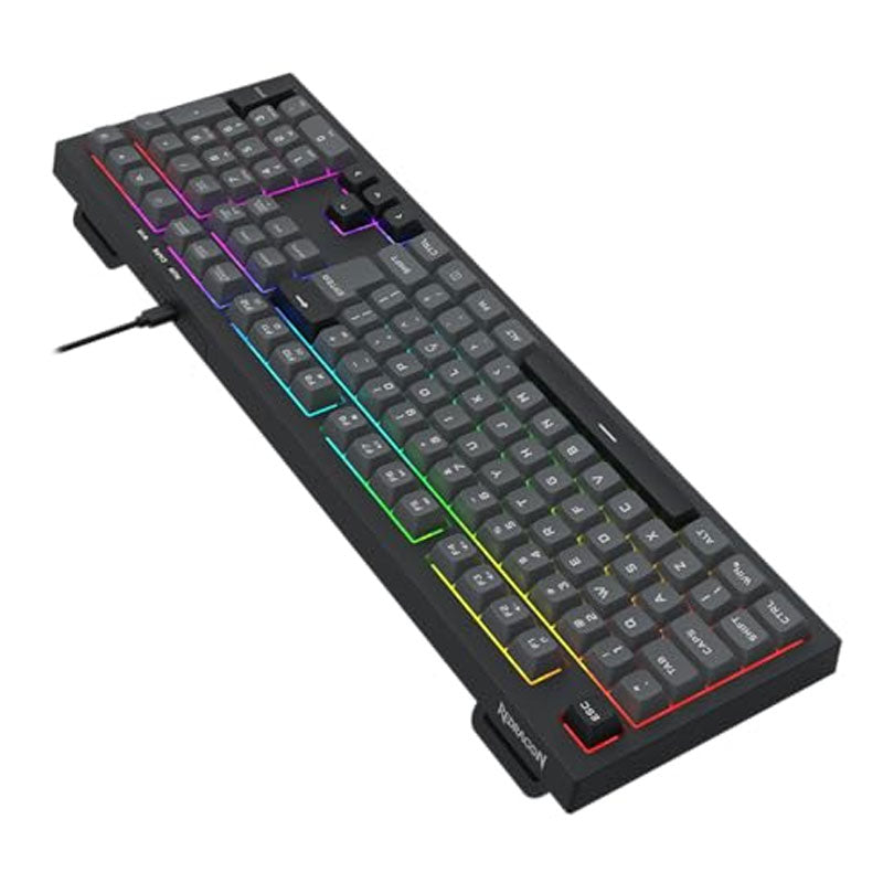 Redragon , K518 , CRUX RGB Membrane Gaming Keyboard , 108 Keys ,  Anti-Ghosting , USB Wired - Black