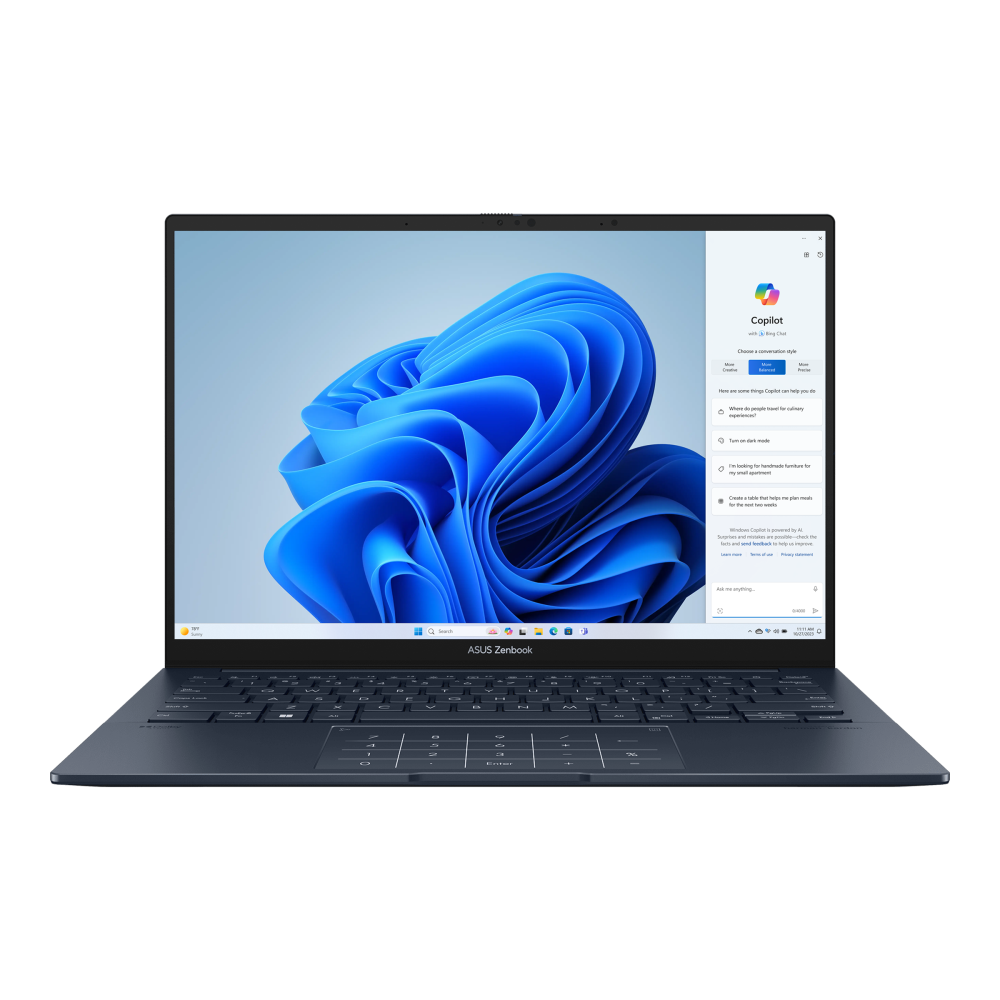 ASUS Zenbook 14 Laptop – Intel® Core™ Ultra 9 285H, 16GB RAM, 512GB SSD, Intel® Arc™ Graphics, 14" 3K OLED, Windows 11, Foggy Silver (UX3405CA-SU159W)