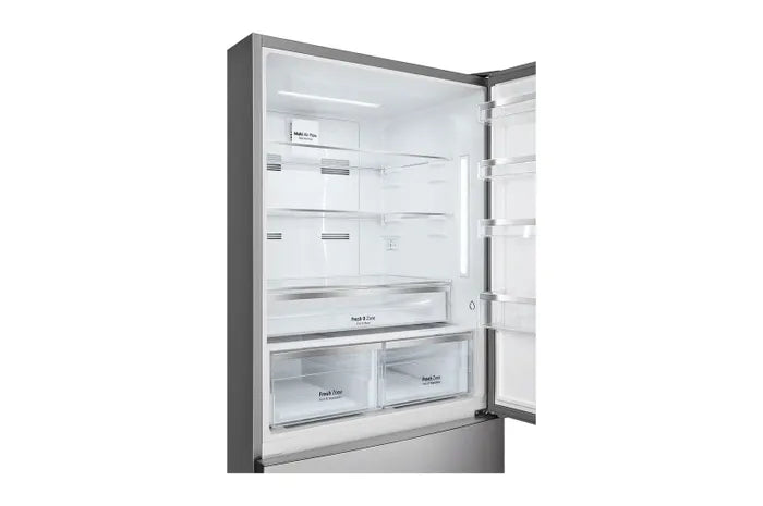 LG Digital No Frost Refrigerator With Inverter Technology, 588 Liter, GTF569PVAM - Silver
