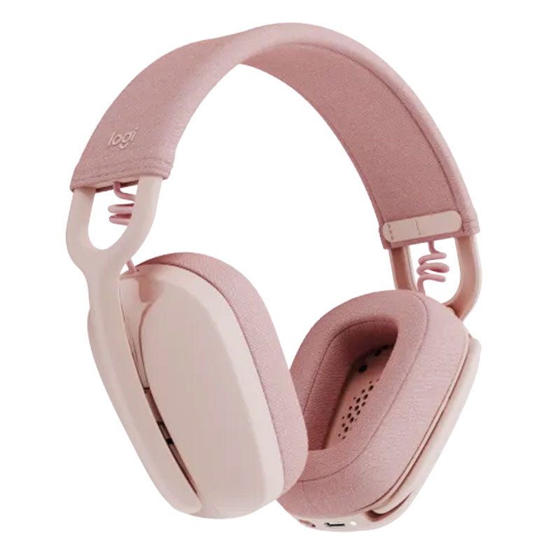 Logitech Zone Vibe 100 Wireless Headset Stereo Microphone - pink