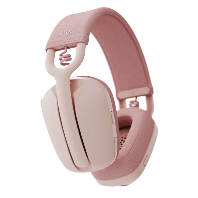 Logitech Zone Vibe 100 Wireless Headset Stereo Microphone - pink